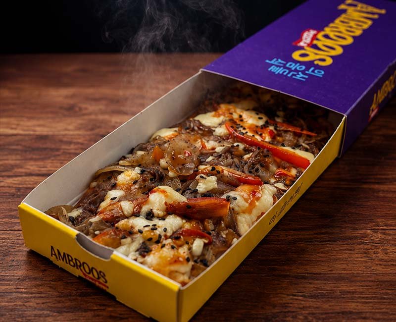 Pizza coreana BBQ
